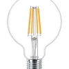 Lampadina a led philips trasparente luce calda 60w 2700k, e27