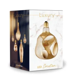 Lampadina led decorativa "alien" ambrato 180 lm, e27