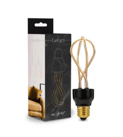 Lampadina led decorativa "doppio tondo" 480 lm, e27