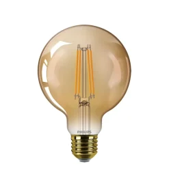 Lampadina led philips tonda 1800k, e27
