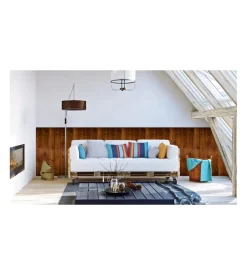 Lastra decorativa in polipropilene con stampa effetto legno "saloon", 100x50 cm