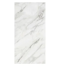 Lastra decorativa in polipropilene con stampa effetto marmo "perla", 100x50 cm