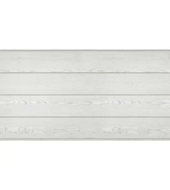 Lastra decorativa in polipropilene con stampa effetto legno bianco, 100x50 cm