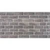 Lastra decorativa in polipropilene con stampa effetto muro "london grey", 100x50 cm
