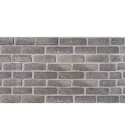 Lastra decorativa in polipropilene con stampa effetto muro "london grey", 100x50 cm