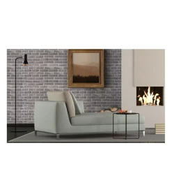 Lastra decorativa in polipropilene con stampa effetto muro "london grey", 100x50 cm