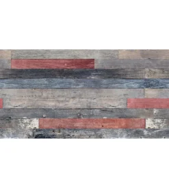 Lastra decorativa in polipropilene con stampa effetto color wood, 100x50 cm