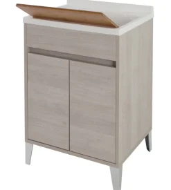 Lavatoio rovere chiaro 2 ante, 60x84x50 cm