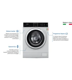 Lavatrice hyundai "lbhn-8itw14as" carico 8 kg