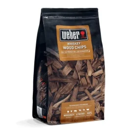 Legna da affumicatura weber "whiskey" per barbecue 700 gr