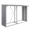 Legnaia biohort "woodstock 300" in acciaio zincato argento metallizzato, 300,7x102x199 cm - 35040