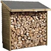 Legnaia da esterno in legno habrita "rb 18869" 188x86x187 cm
