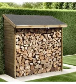 Legnaia da esterno in legno habrita "rb 18869" 188x86x187 cm