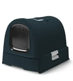 Lettiera e trasportino per gatti keter "cat litter box" in polipropilene colore antracite, 51x39x39 cm