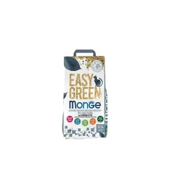 Lettiera igienica per gatti vegetale monge "easy green" 10 litri