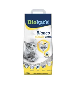 Lettiera igienica per gatti biokat's "bianco extra" 10 kg
