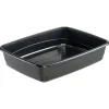 Lettiera toilette gatto aperta ferplast "nip 30" nero 49,5x64,5x14,5 cm