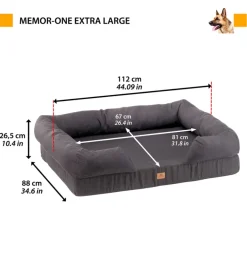 Lettino ortopedico per cani memor-one xl - ferplast