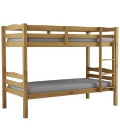 Letto a castello "marsiglia" in pino massello miele 202x98x150 cm