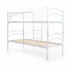 Letto a castello singolo scomponibile somnus in metallo bianco 203x145,5x83 cm
