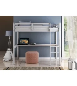 Letto a soppalco con scrivania 