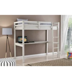 Letto a soppalco con scrivania 