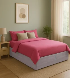 Letto matrimoniale contenitore "bed box" olmo naturale 160x190 cm