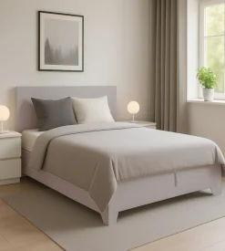 Letto matrimoniale contenitore con piedini "hi box" olmo naturale 160x190 cm