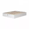 Letto matrimoniale contenitore "bed box" bianco 160x190 cm