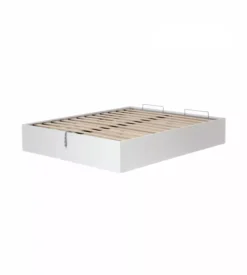 Letto matrimoniale contenitore "bed box" bianco 160x190 cm