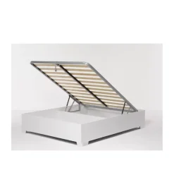 Letto matrimoniale contenitore con piedini 