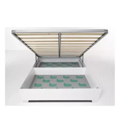 Letto matrimoniale contenitore con piedini 