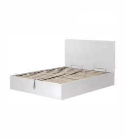 Letto matrimoniale contenitore "hi box" bianco 160x190 cm