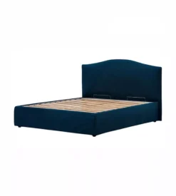 Letto matrimoniale contenitore "hill" blu 160x190 cm