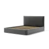 Letto matrimoniale contenitore "zoom" in tessuto grigio 160x190 cm