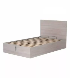 Letto piazza e mezza contenitore "hi box" olmo naturale 120x190 cm