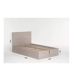 Letto piazza e mezza contenitore 