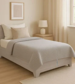 Letto piazza e mezza contenitore con piedini 