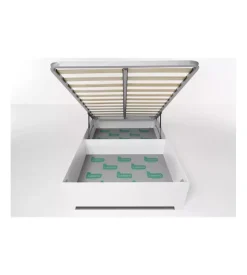 Letto piazza e mezza contenitore con piedini 