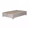 Letto piazza e mezza contenitore con piedini "bed box" olmo naturale 120x190 cm