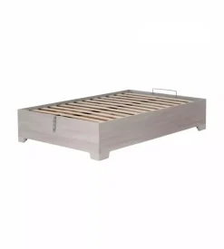 Letto piazza e mezza contenitore con piedini "bed box" olmo naturale 120x190 cm