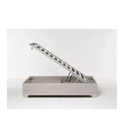 Letto piazza e mezza contenitore con piedini 