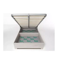 Letto piazza e mezza contenitore con piedini 