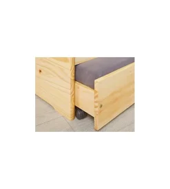 Letto singolo 3 in 1 in pino massello 90x200 cm