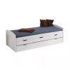 Letto singolo con cassetti e secondo letto a scomparsa "ulli" 98x205x63 cm