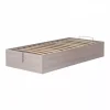 Letto singolo contenitore "bed box" olmo naturale 90x190 cm