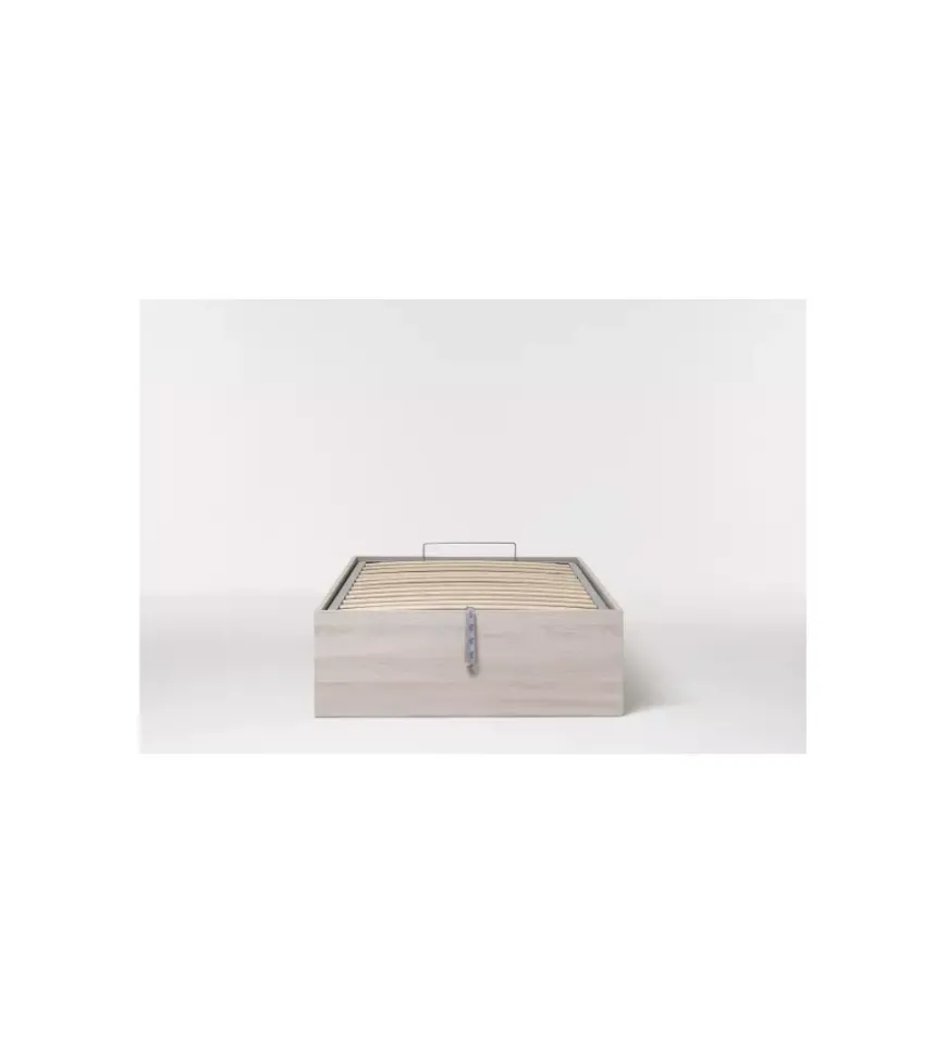 Letto singolo contenitore "bed box" olmo naturale 90x190 cm