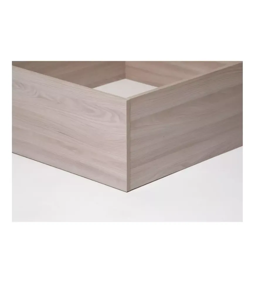 Letto singolo contenitore "bed box" olmo naturale 90x190 cm