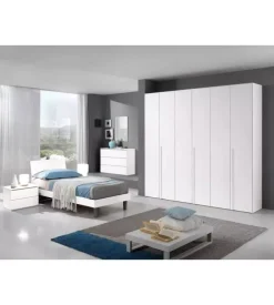 Letto singolo "giotto" bianco 89,5x205x88 cm