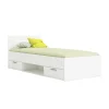 Letto singolo "michigan" bianco 90x200 cm
